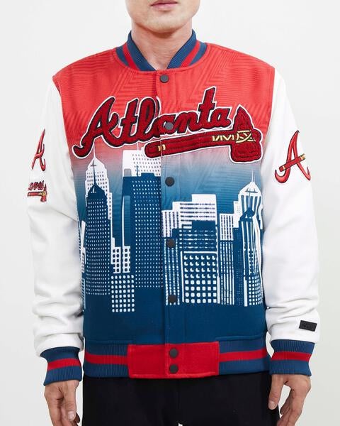 CHAMARRA UNIVERSITARIA MLB ATLANTA BRAVES REMIX VARSITY