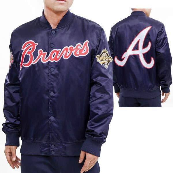 CHAMARRA DE SATÍN MLB ATLANTA BRAVES CLASSIC SATIN