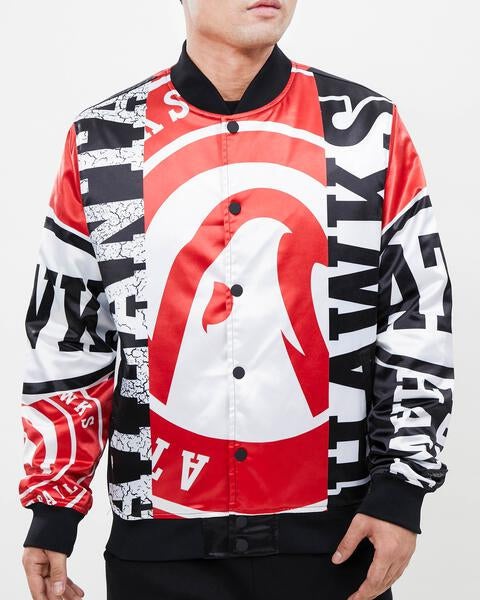 CHAMARRA DE SATÍN NBA ATLANTA HAWKS MASH UP