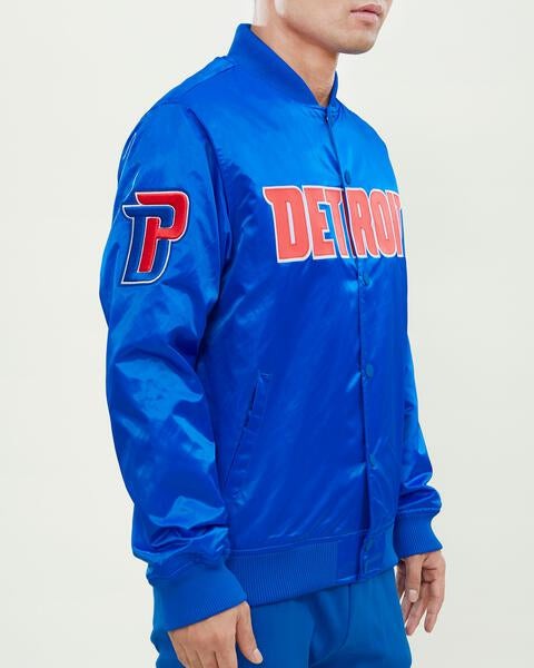 CHAMARRA DE SATÍN NBA DETROIT PISTONS WORDMARK