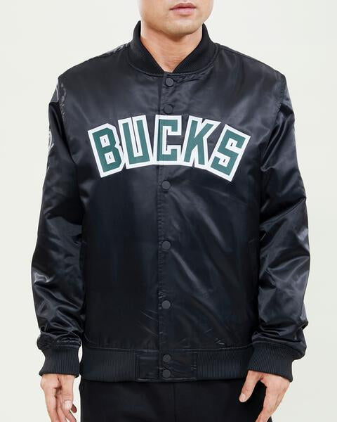 CHAMARRA DE SATÍN NBA MILWAUKEE BUCKS WORDMARK