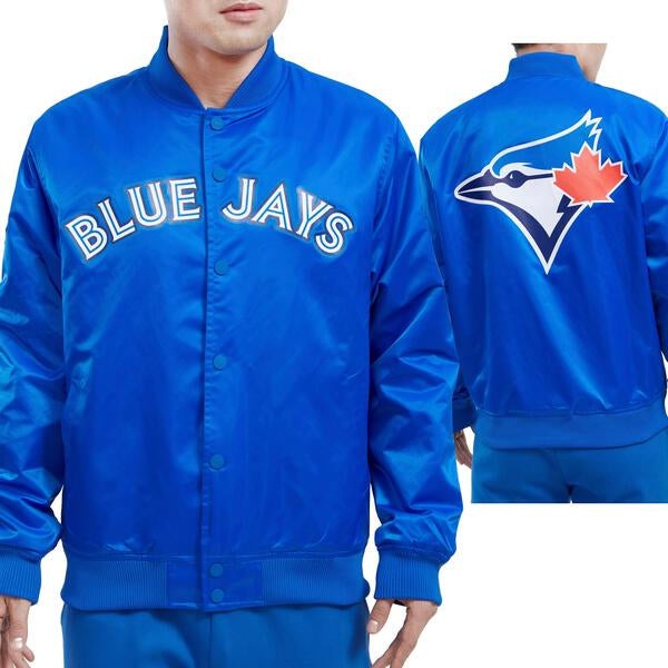 CHAMARRA DE SATÍN MLB TORONTO BLUE JAYS CLASSIC SATIN