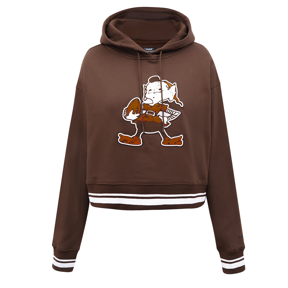 SUDADERA CON GORRO NFL CLEVELAND BROWNS RETRO CLASSICS PARA MUJER