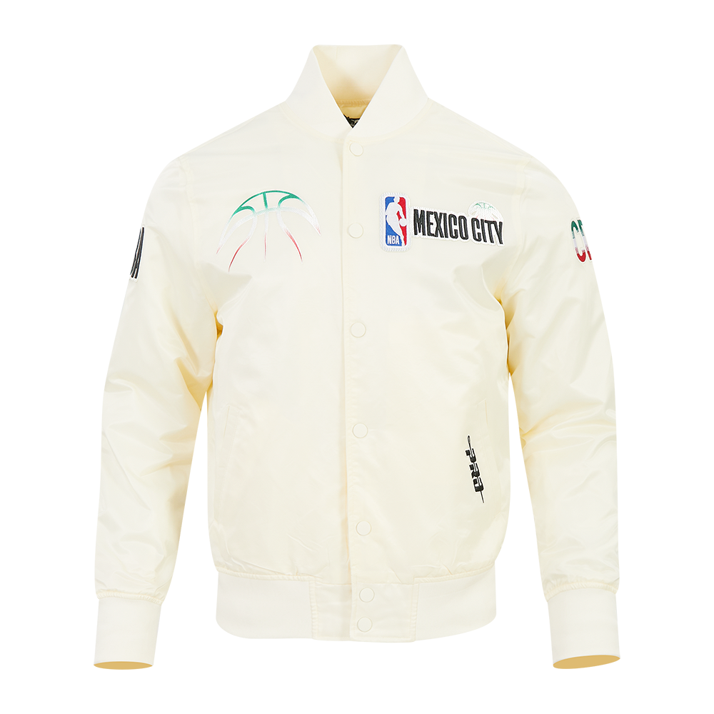 CHAMARRA DE SATIN NBA MEXICO CITY GAME 2025