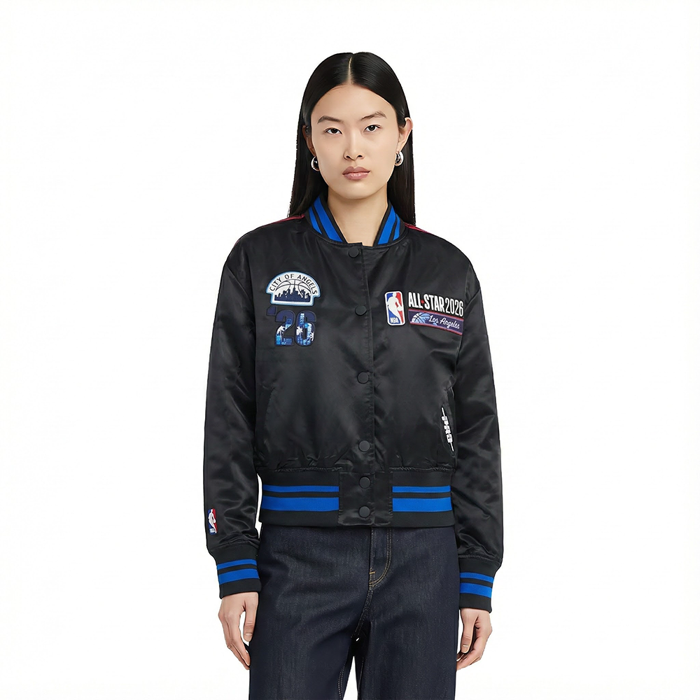 CHAMARRA DE SATIN NBA ALL STAR 2026 PARA MUJER