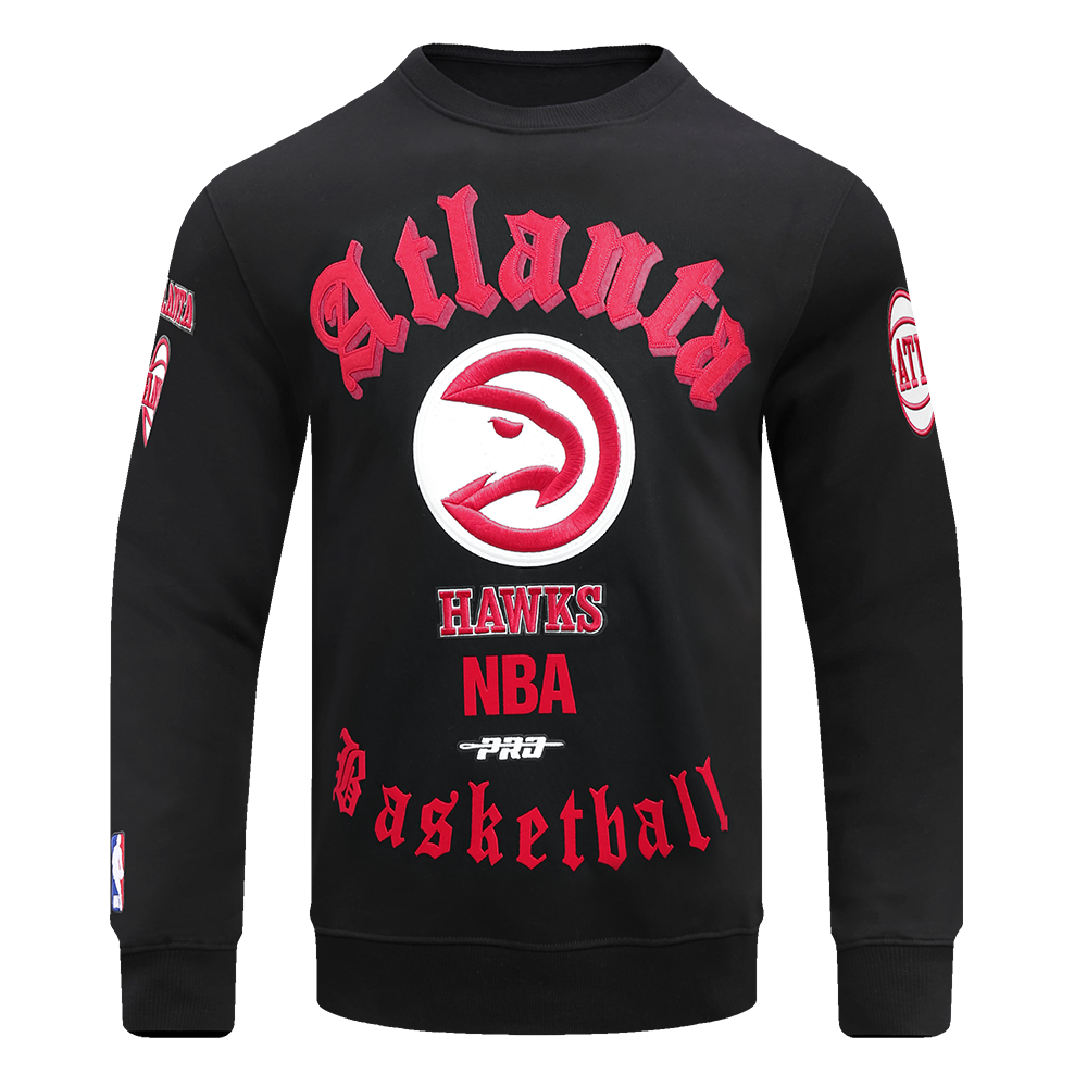 SUDADERA DE CUELLO REDONDO NBA ATLANTA HAWKS OLD ENGLISH