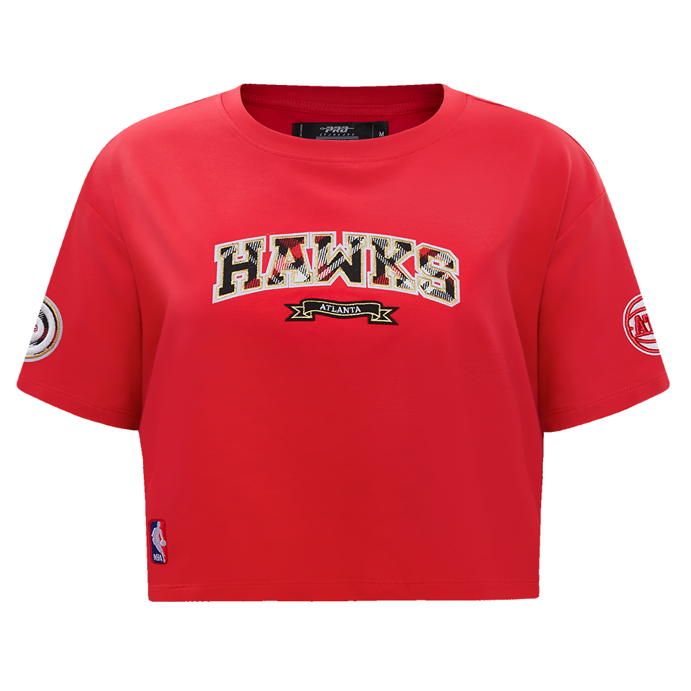 PLAYERA CROP NBA ATLANTA HAWKS PRO PREP PARA MUJER