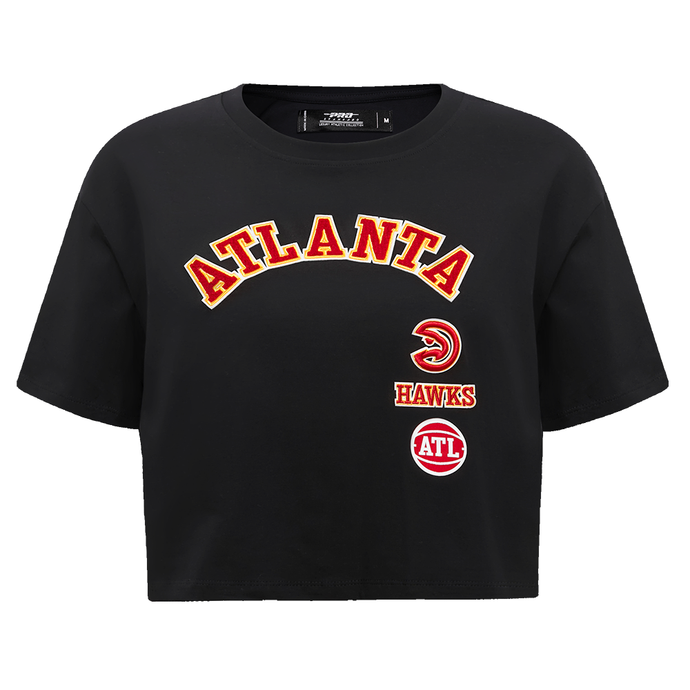 PLAYERA CROP NBA ATLANTA HAWKS RETRO CLASSICS PARA MUJER