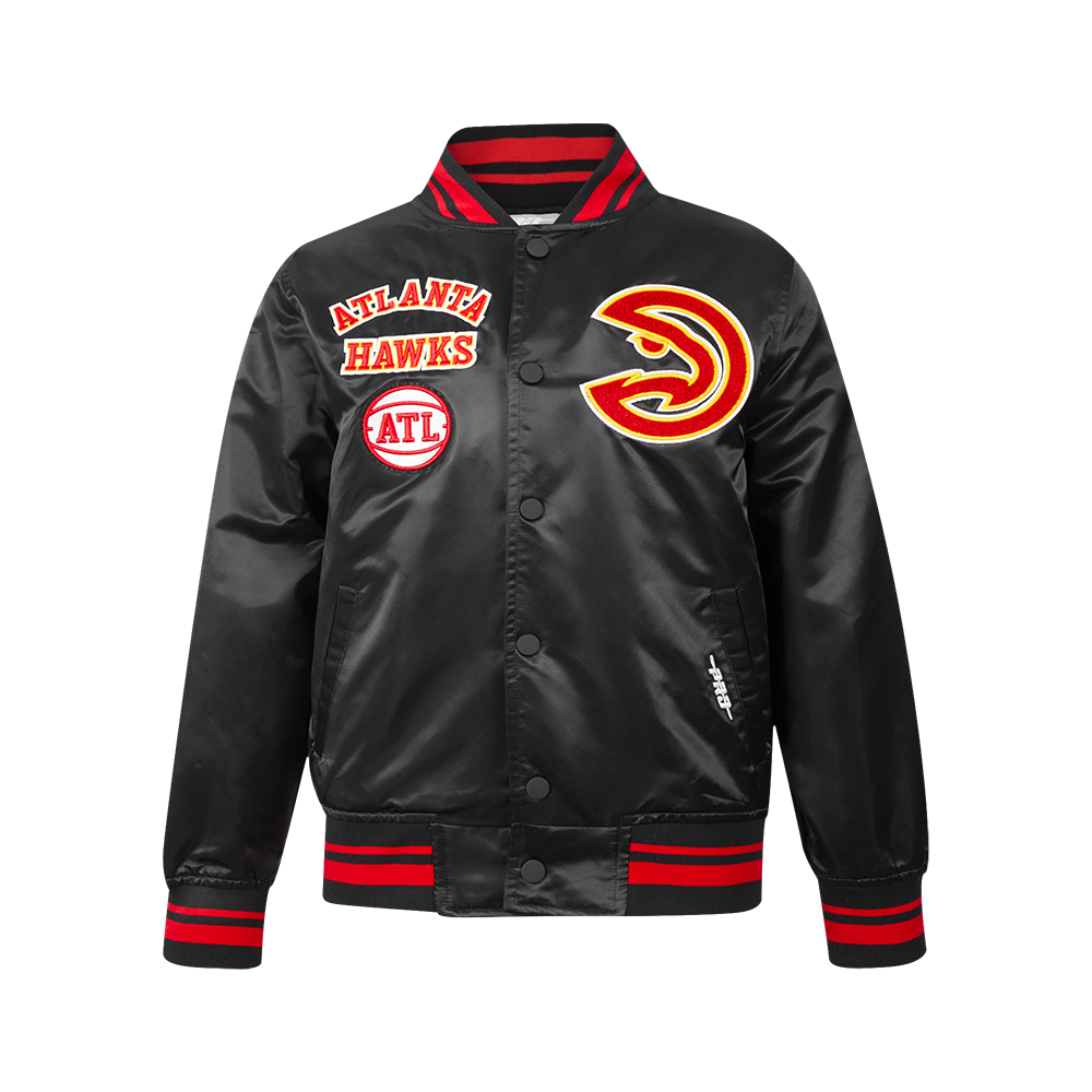 CHAMARRA DE SATIN NBA ATLANTA HAWKS RETRO CLASSICS PARA NIÑO JUNIOR