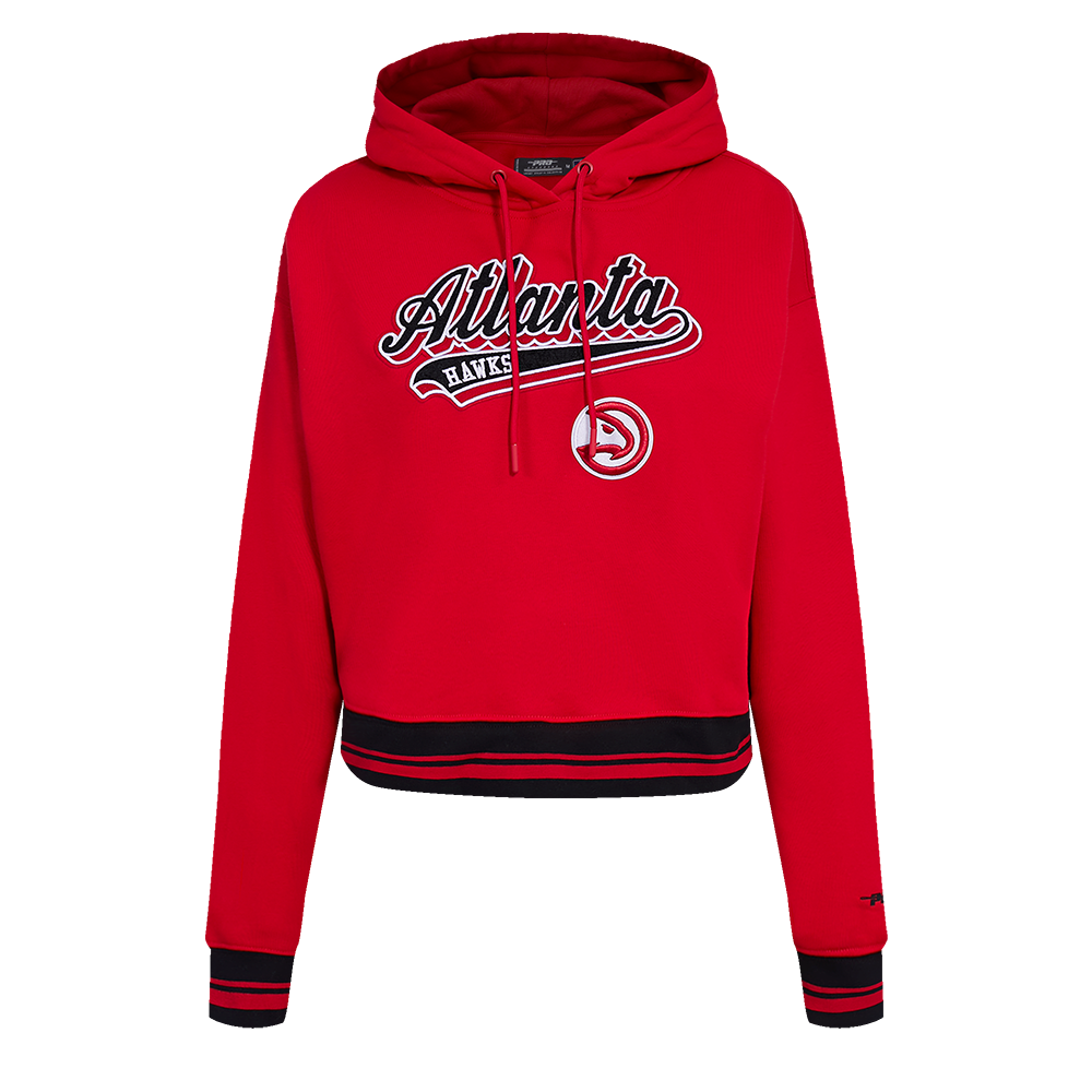 SUDADERA CON GORRO NBA ATLANTA HAWKS SCRIPT TAIL PARA MUJER