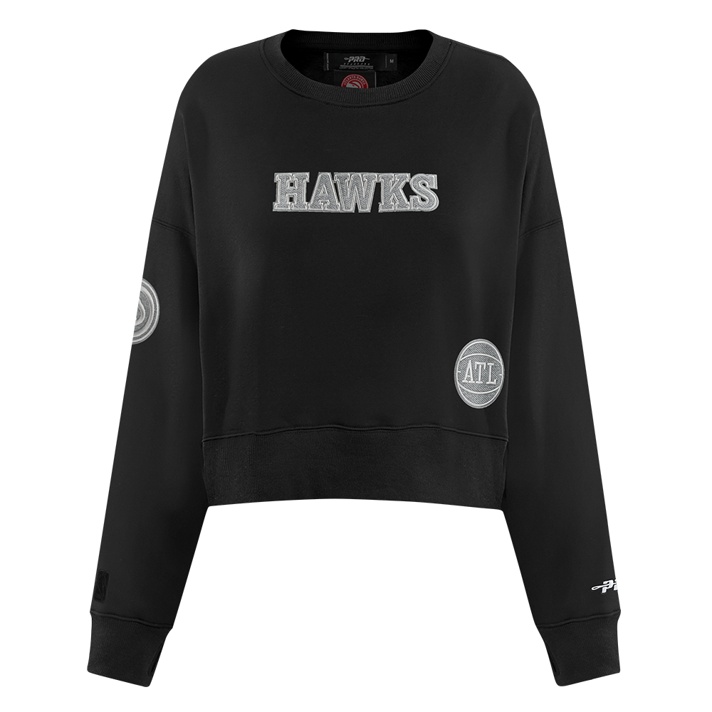 SUDADERA DE CUELLO REDONDO NBA ATLANTA HAWKS REVERSE FRENCH TERRY PARA MUJER