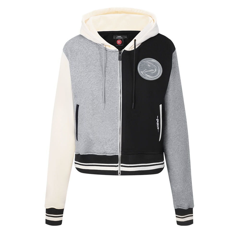 SUDADERA CON CIERRE NBA ATLANTA HAWKS REVERSE FRENCH TERRY PARA MUJER