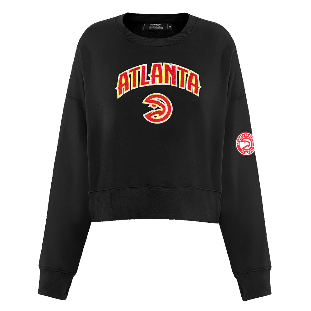 SUDADERA DE CUELLO REDONDO NBA ATLANTA HAWKS CLASSIC ESSENTIALS PARA MUJER