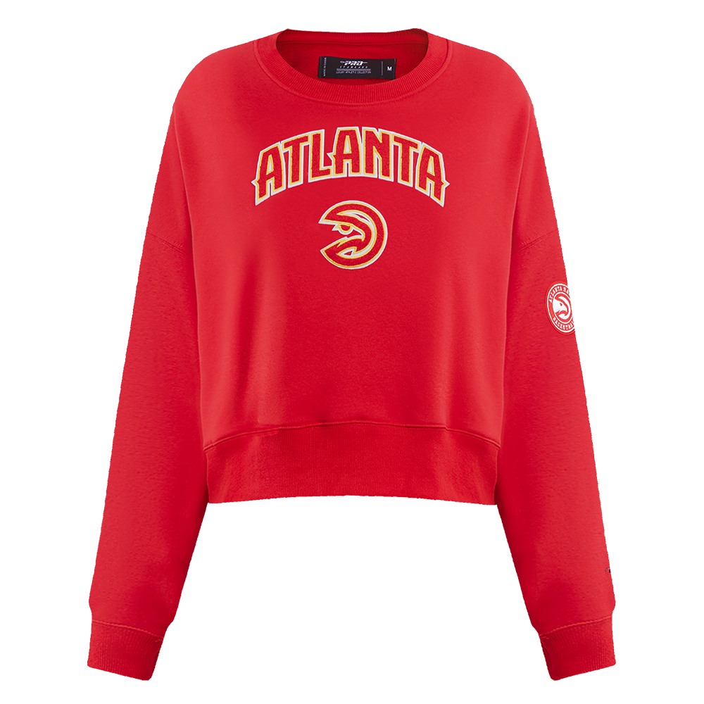 SUDADERA DE CUELLO REDONDO NBA ATLANTA HAWKS CLASSIC ESSENTIALS PARA MUJER