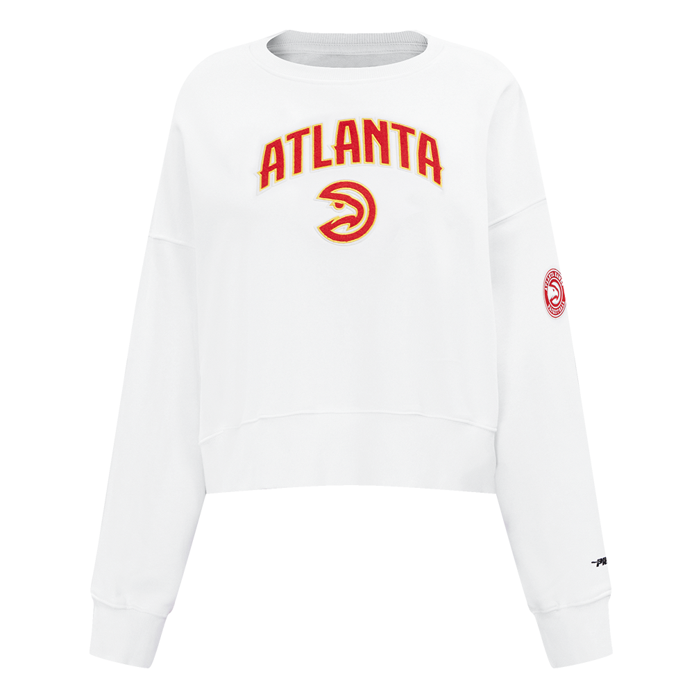 SUDADERA DE CUELLO REDONDO NBA ATLANTA HAWKS CLASSIC ESSENTIALS PARA MUJER