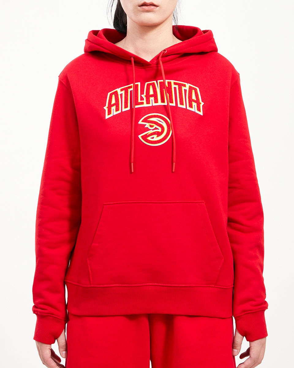 SUDADERA CON GORRO NBA ATLANTA HAWKS CLASSIC ESSENTIALS PARA MUJER