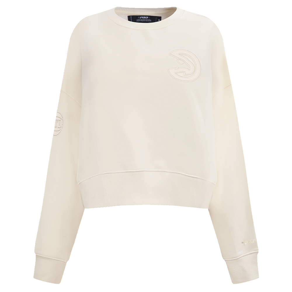 SUDADERA DE CUELLO REDONDO NBA ATLANTA HAWKS NEUTRAL PARA MUJER