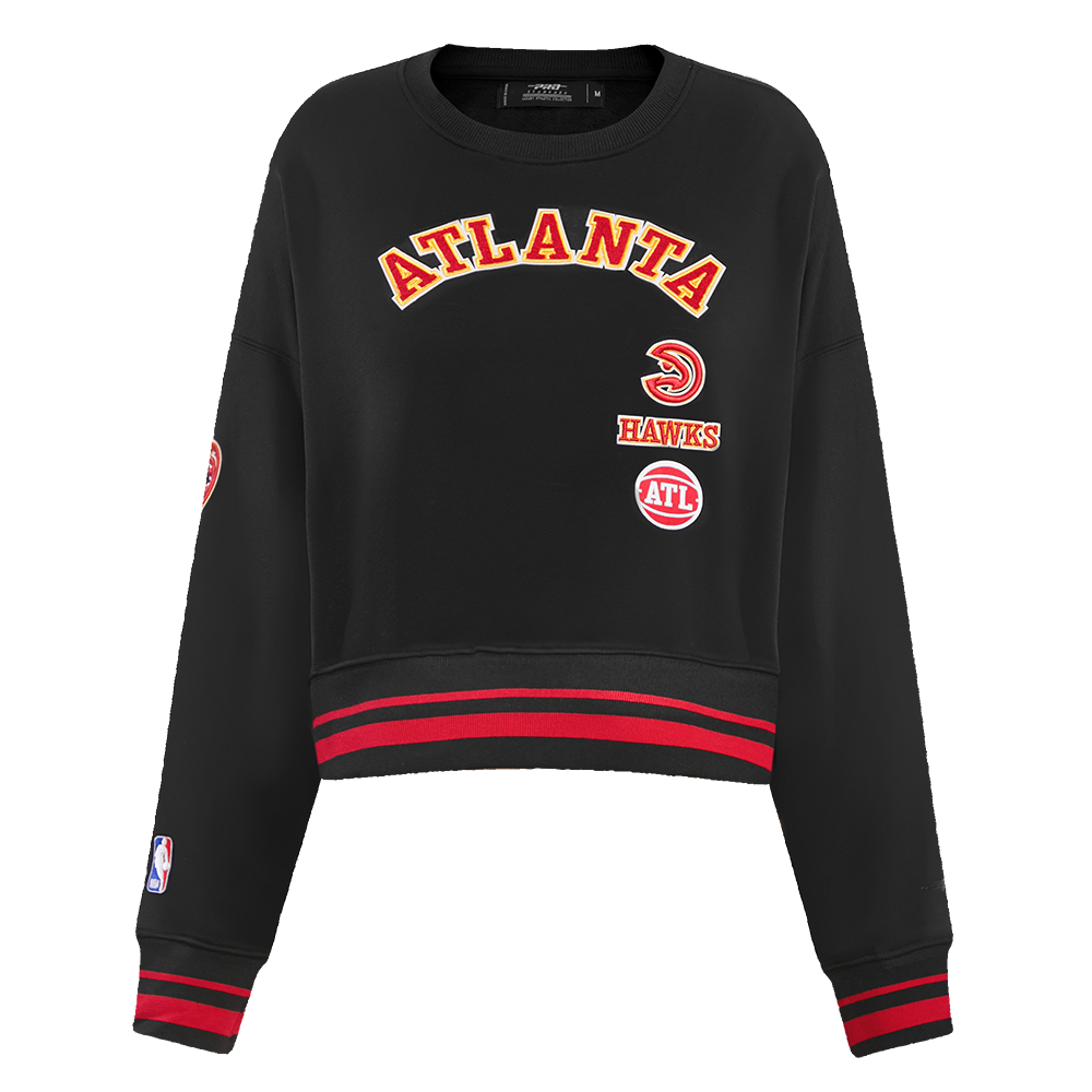 SUDADERA DE CUELLO REDONDO NBA ATLANTA HAWKS RETRO CLASSICS PARA MUJER