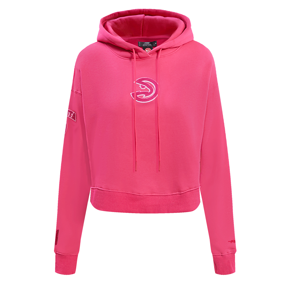 SUDADERA CON GORRO NBA ATLANTA HAWKS CLASSIC TRIPLE PINK PARA MUJER