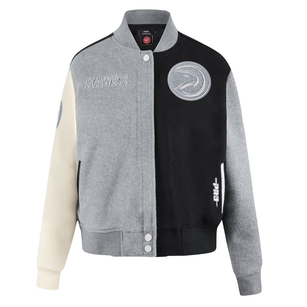 CHAMARRA UNIVERSITARIA NBA ATLANTA HAWKS REVERSE FRENCH TERRY PARA MUJER