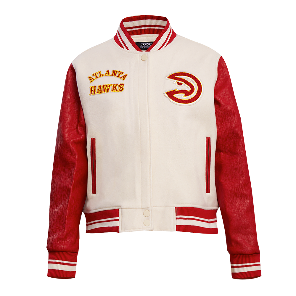 CHAMARRA UNIVERSITARIA NBA ATLANTA HAWKS RETRO CLASSICS PARA MUJER
