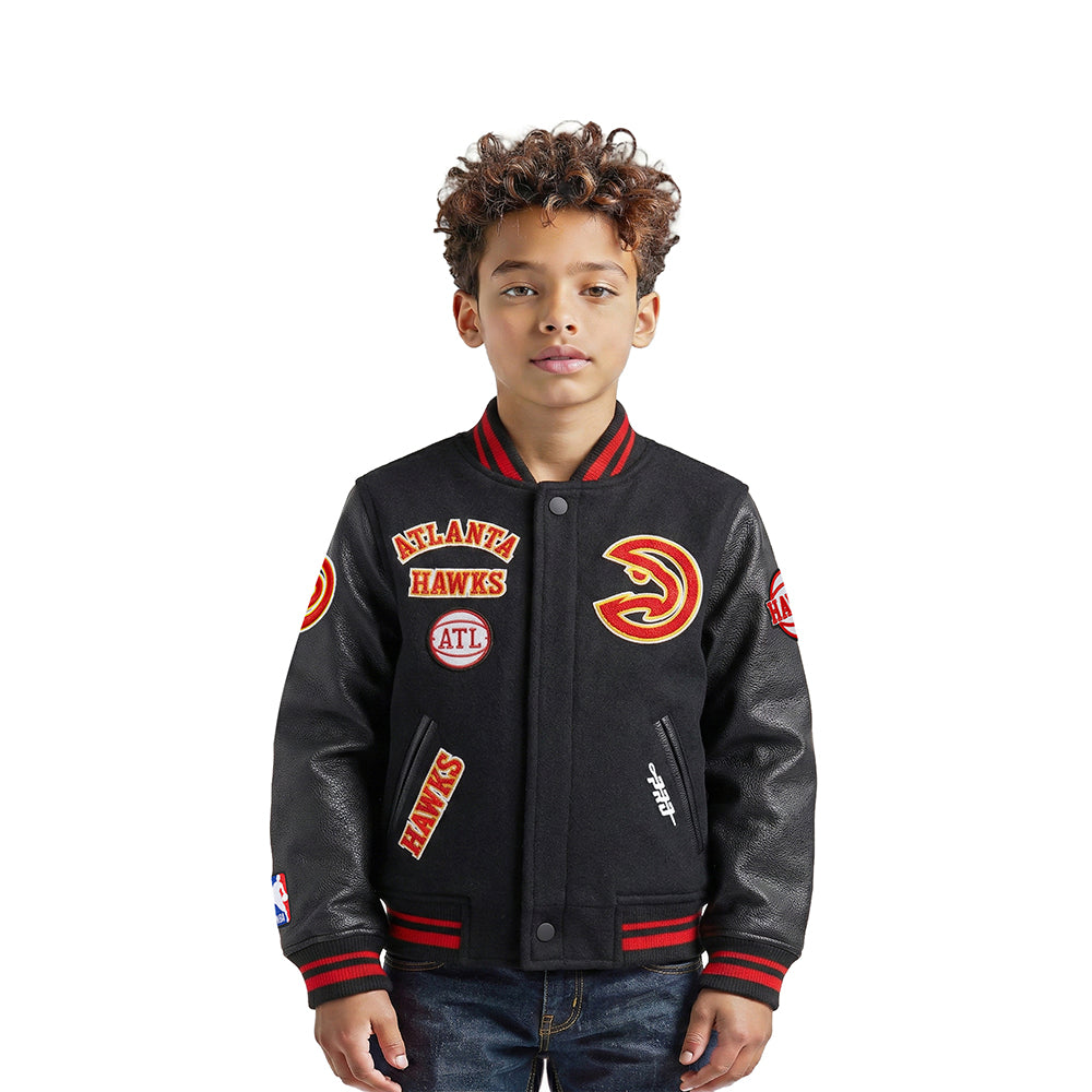 CHAMARRA UNIVERSITARIA NBA ATLANTA HAWKS RETRO CLASSICS PARA NIÑO