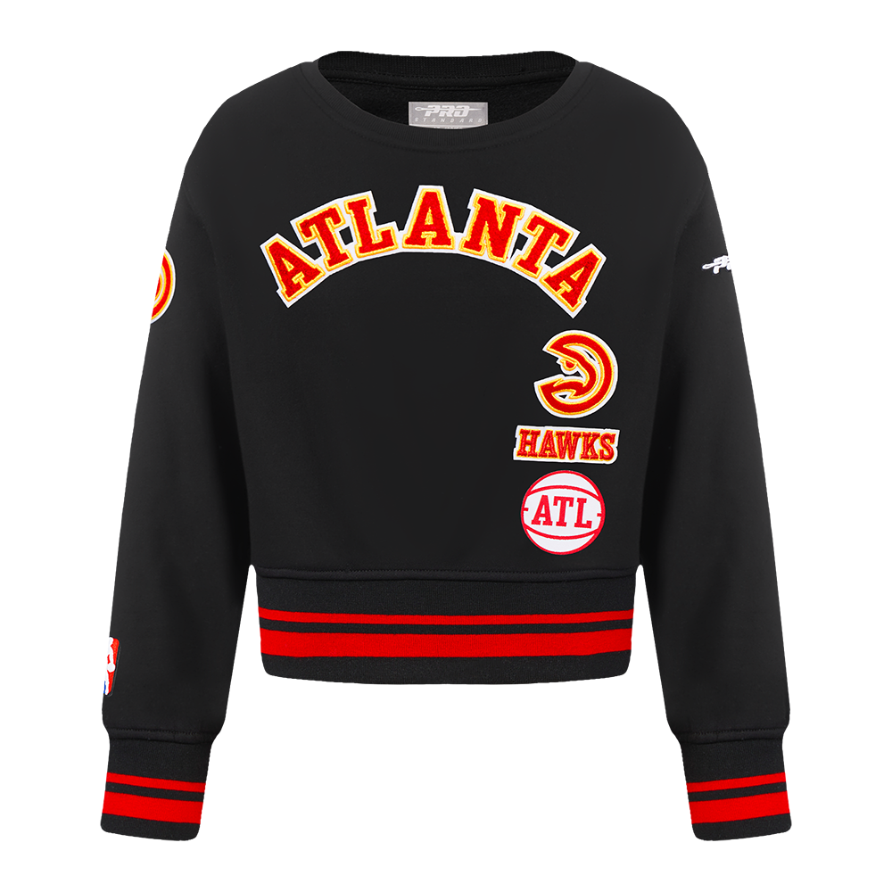 SUDADERA DE CUELLO REDONDO NBA ATLANTA HAWKS RETRO CLASSICS PARA BEBÉ NIÑA