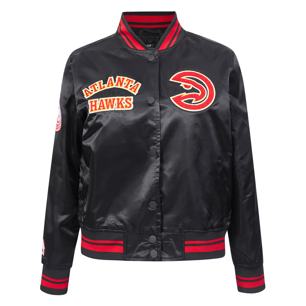 CHAMARRA DE SATÍN NBA ATLANTA HAWKS RETRO CLASSICS PARA MUJER