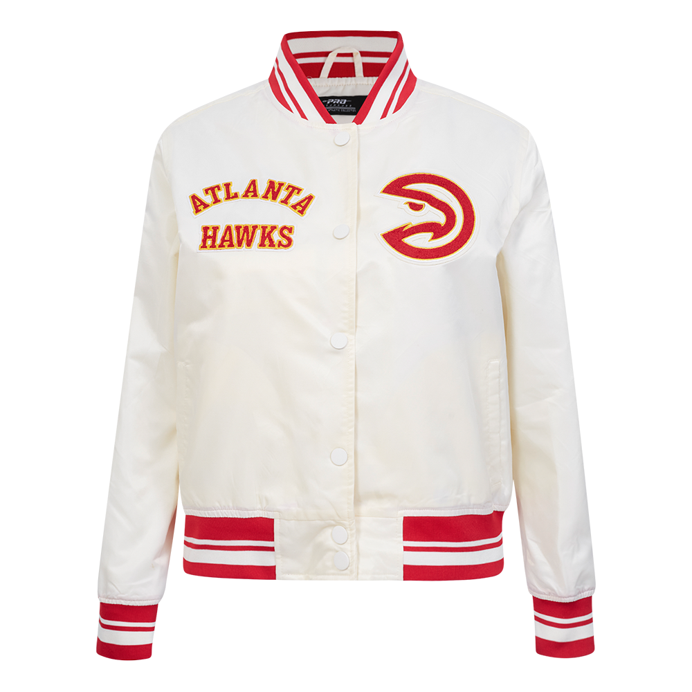 CHAMARRA DE SATÍN NBA ATLANTA HAWKS RETRO CLASSICS PARA MUJER