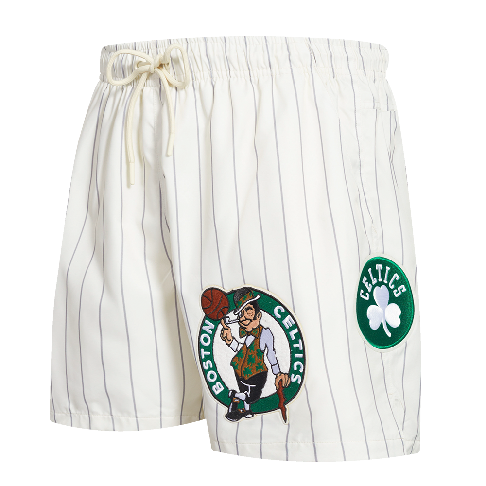SHORTS DE ALGODÓN NBA BOSTON CELTICS PINSTRIPE RETRO CLASSIC