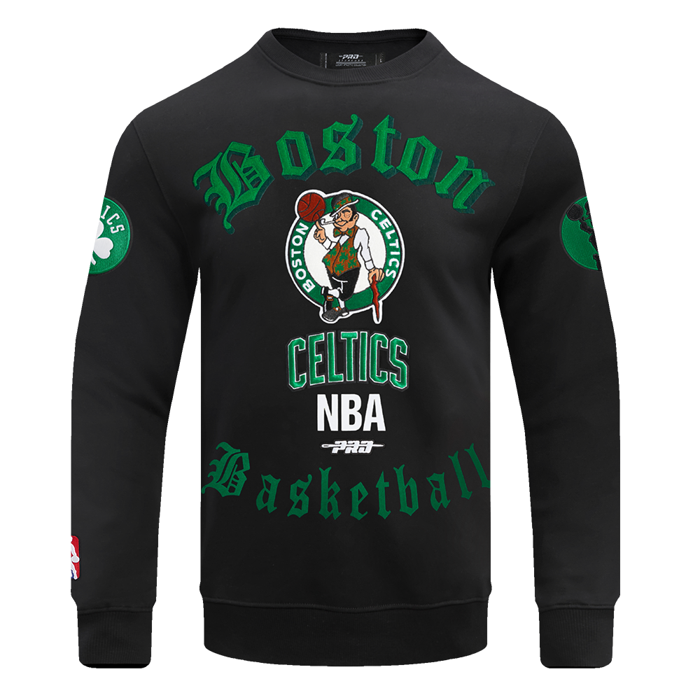 SUDADERA DE CUELLO REDONDO NBA BOSTON CELTICS OLD ENGLISH
