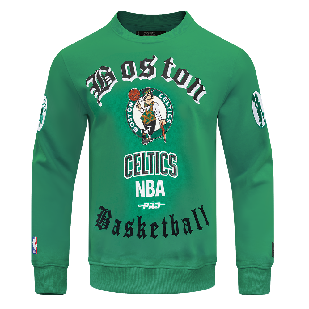 SUDADERA DE CUELLO REDONDO NBA BOSTON CELTICS OLD ENGLISH