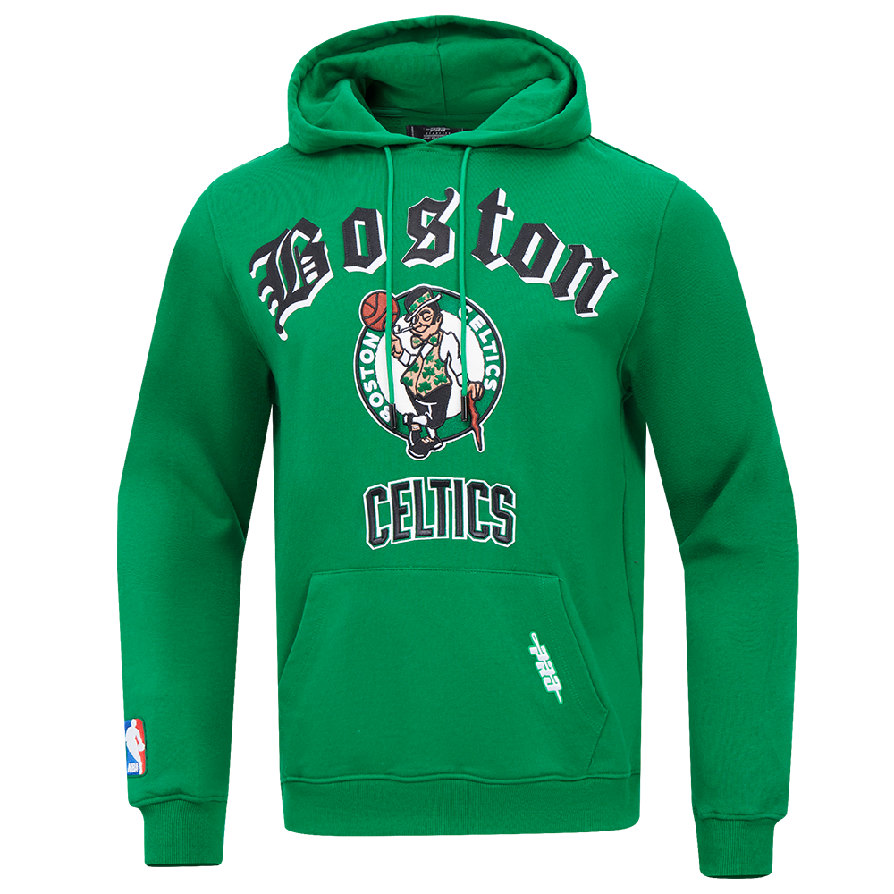 SUDADERA CON GORRO NBA BOSTON CELTICS OLD ENGLISH