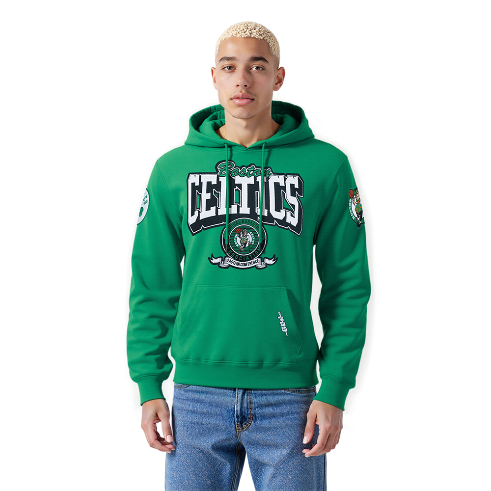 SUDADERA CON GORRO NBA BOSTON CELTICS TEAM BADGE