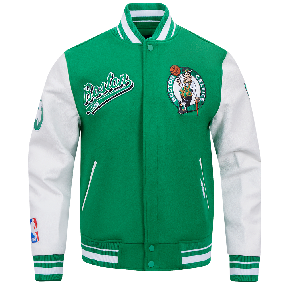 CHAMARRA UNIVERSITARIA NBA BOSTON CELTICS SCRIPT TAIL