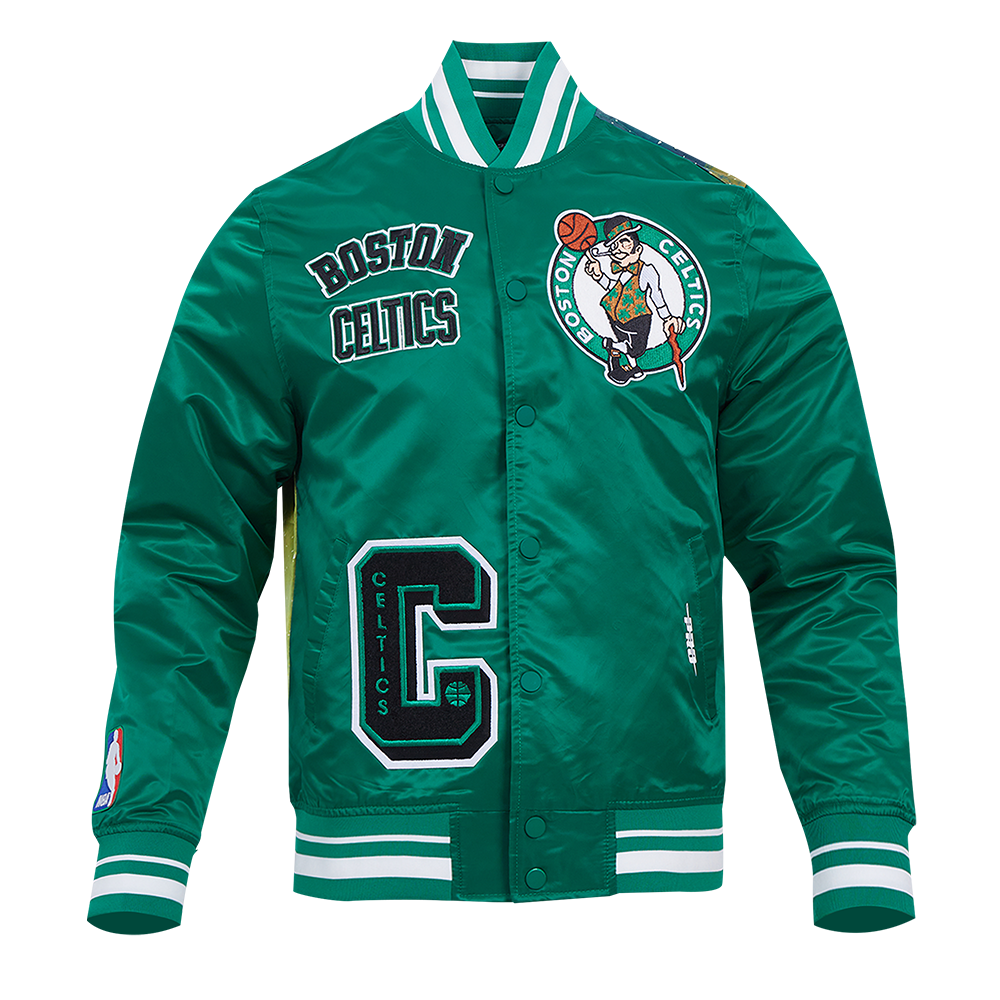 CHAMARRA DE SATÍN NBA BOSTON CELTICS SUBLIMATED SATIN JACKET