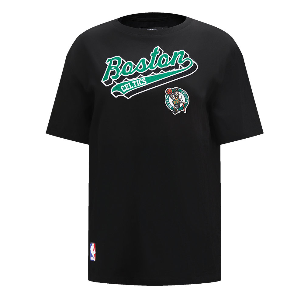PLAYERA BOYFRIEND NBA BOSTON CELTICS SCRIPT TAIL PARA MUJER