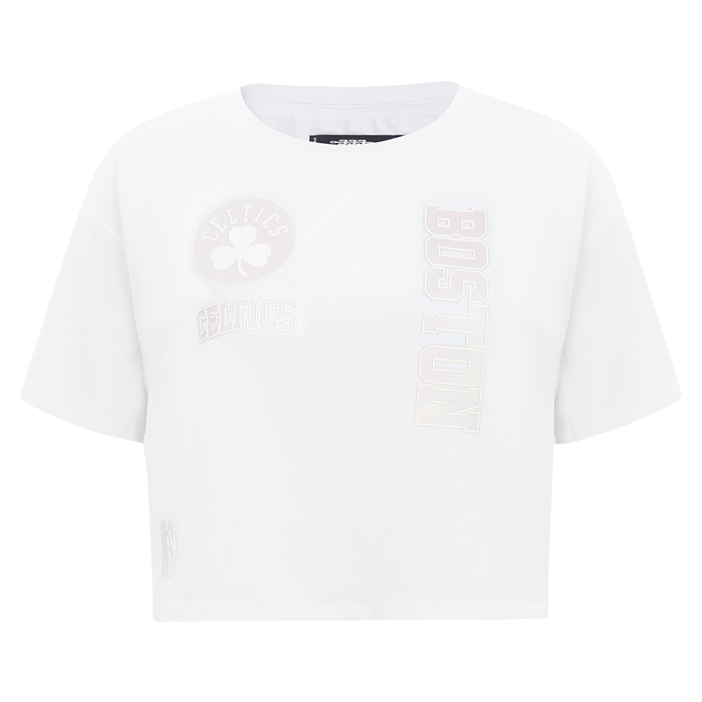 PLAYERA CROP NBA BOSTON CELTICS HOLOGRAM PARA MUJER
