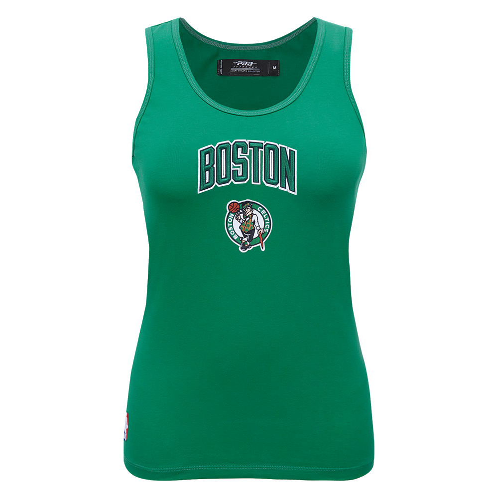 PLAYERA DE TIRANTES DE CORTE RELAJADO NBA BOSTON CELTICS CLASSIC ESSENTIALS PARA MUJER