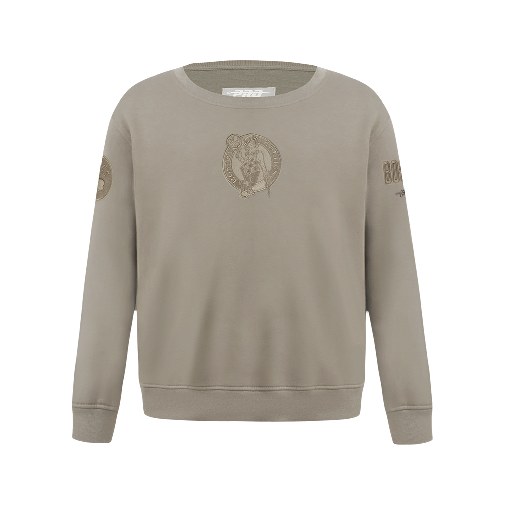 SUDADERA DE CUELLO REDONDO NBA BOSTON CELTICS NEUTRAL PARA NIÑO JUNIOR