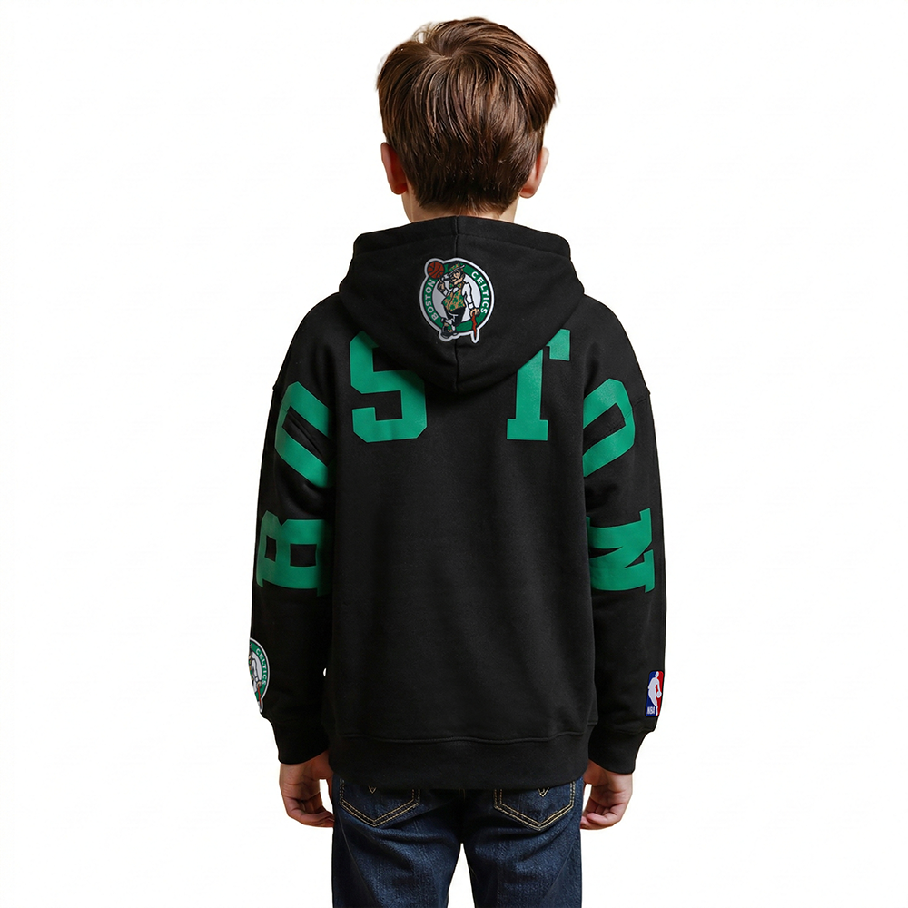 SUDADERA DE CUELLO REDONDO NBA BOSTON CELTICS WINGSPAN PARA NIÑO JUNIOR