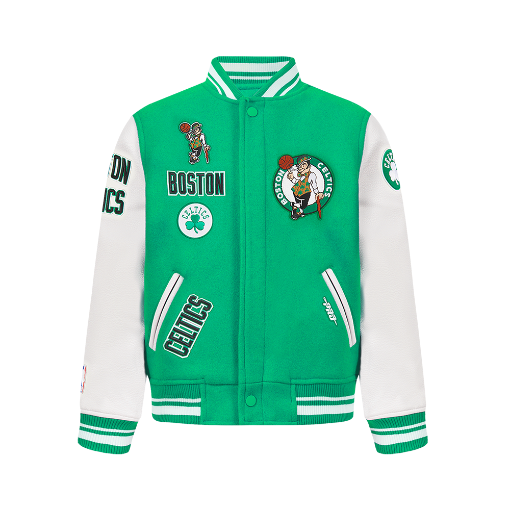 CHAMARRA UNIVERSITARIA NBA BOSTON CELTICS RETRO CLASSICS PARA NIÑO JUNIOR
