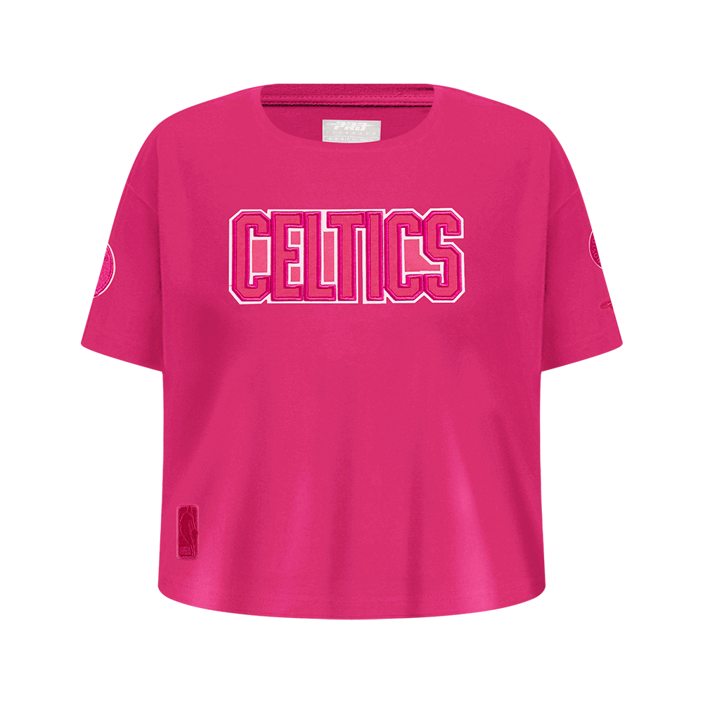 PLAYERA NBA BOSTON CELTICS CLASSIC TRIPLE PINK PARA NIÑA JUNIOR