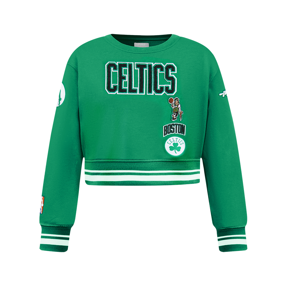 SUDADERA DE CUELLO REDONDO NBA BOSTON CELTICS RETRO CLASSICS PARA NIÑA JUNIOR