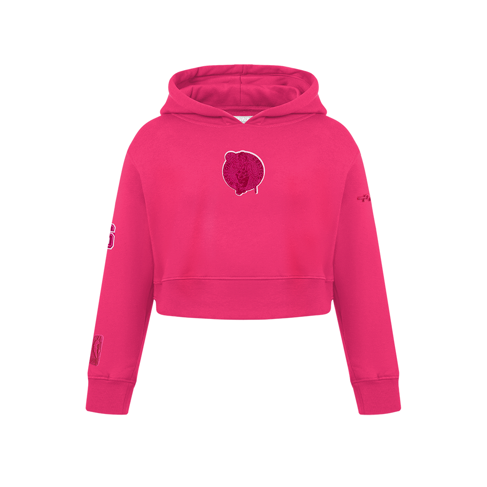 SUDADERA DE CUELLO REDONDO NBA BOSTON CELTICS CLASSIC TRIPLE PINK PARA NIÑA JUNIOR