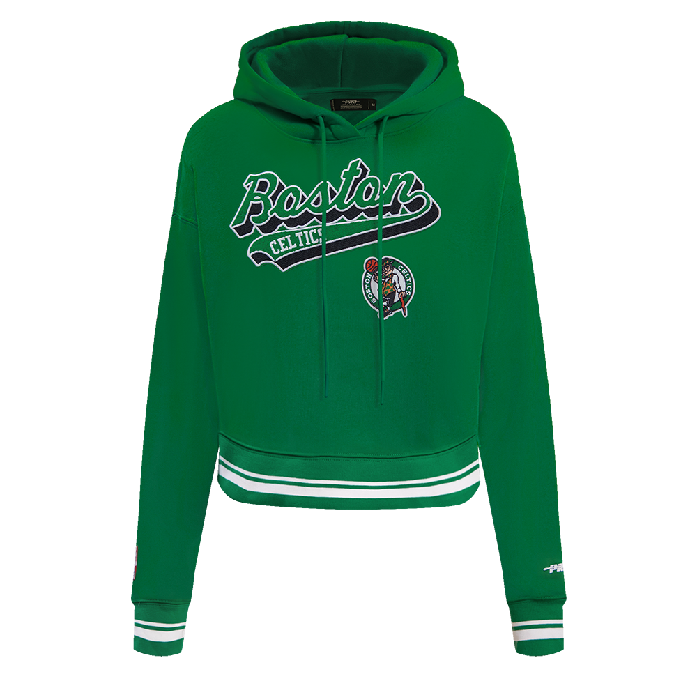 SUDADERA CON GORRO NBA BOSTON CELTICS SCRIPT TAIL PARA MUJER