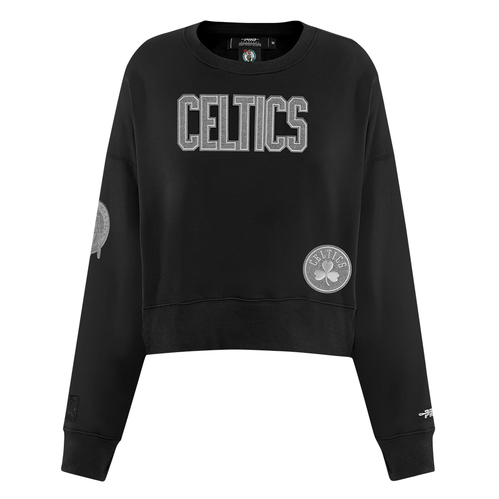 SUDADERA DE CUELLO REDONDO NBA BOSTON CELTICS REVERSE FRENCH TERRY PARA MUJER