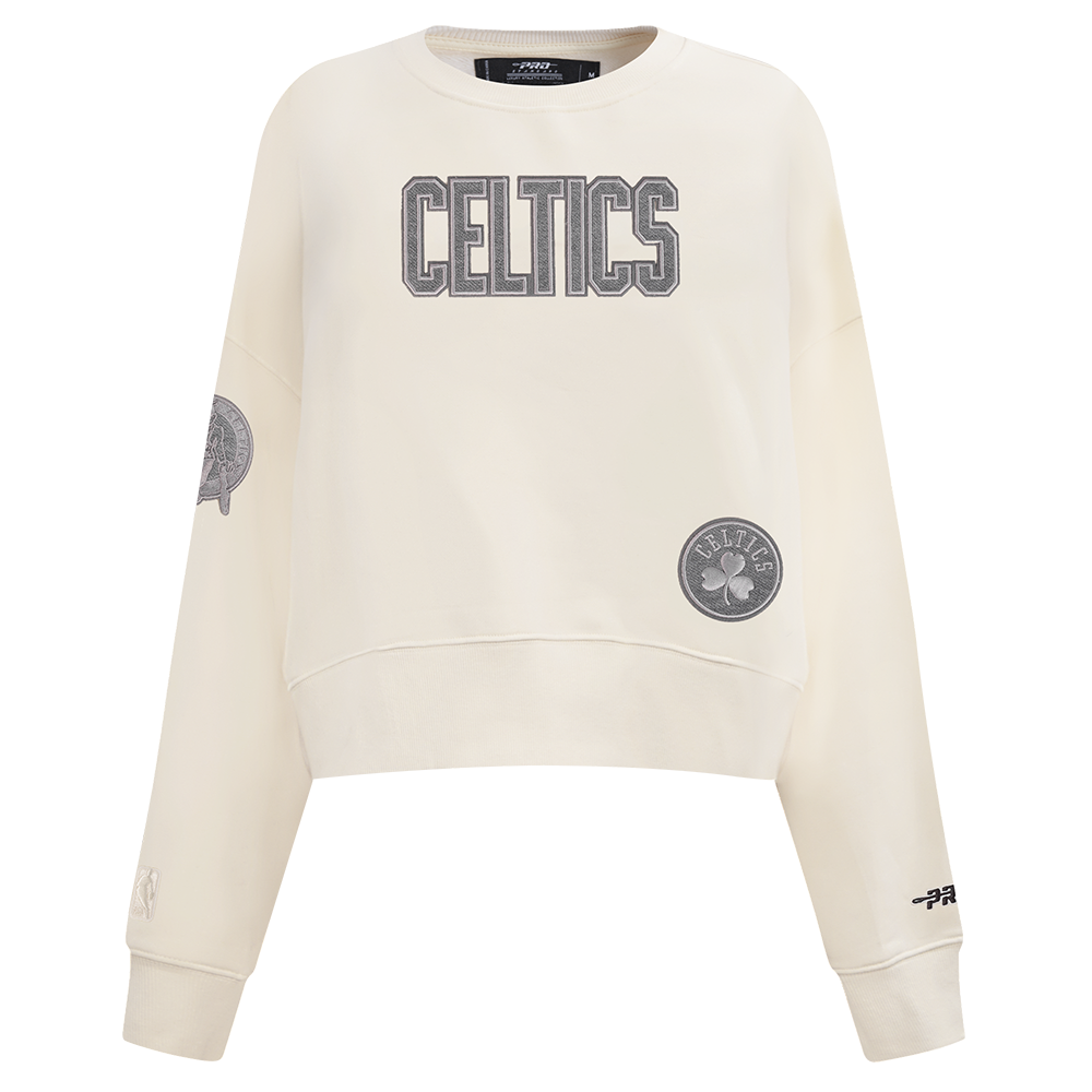 SUDADERA DE CUELLO REDONDO NBA BOSTON CELTICS REVERSE FRENCH TERRY PARA MUJER