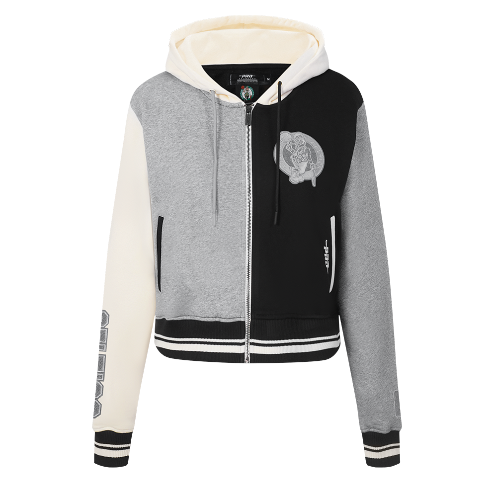 SUDADERA CON CIERRE NBA BOSTON CELTICS REVERSE FRENCH TERRY PARA MUJER