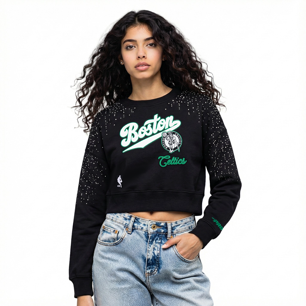 SUDADERA DE CUELLO REDONDO NBA BOSTON CELTICS LEGACY PARA MUJER